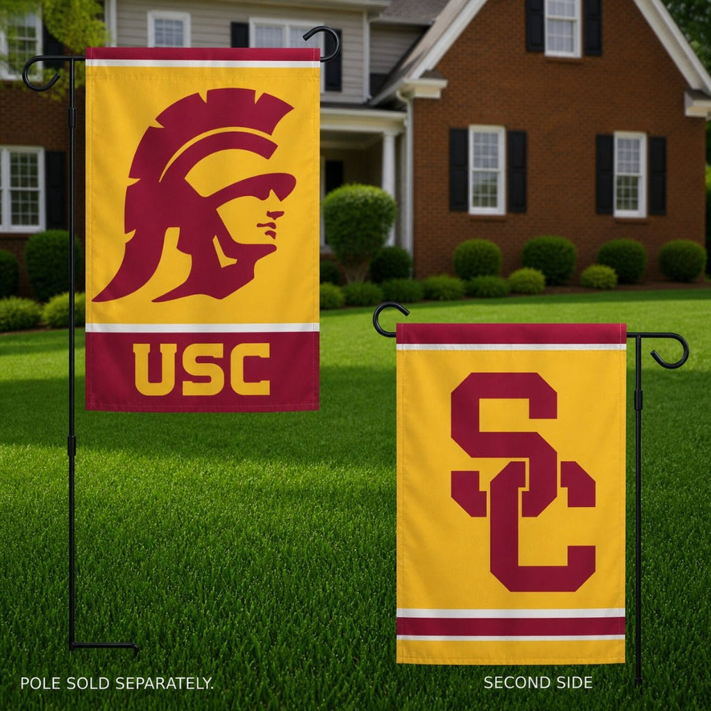 USC Trojans Garden Flag 2 Sided Logo