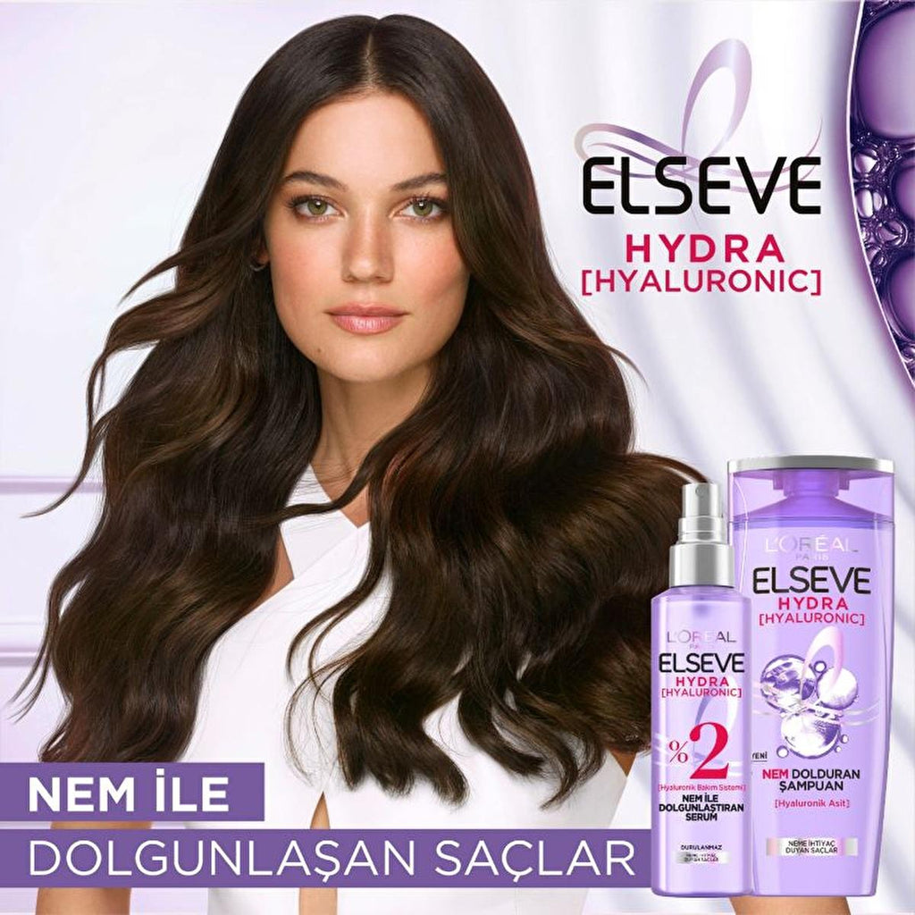 Loreal Paris Elseve: Hyaluronic Acid Hair Serum - Intense Hydration, Plumps Hair & Long-Lasting Fragrance