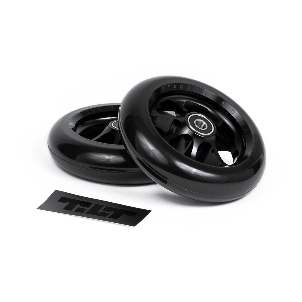 Tilt Durare Spoked Wheels 24x110mm - Black (Pair)