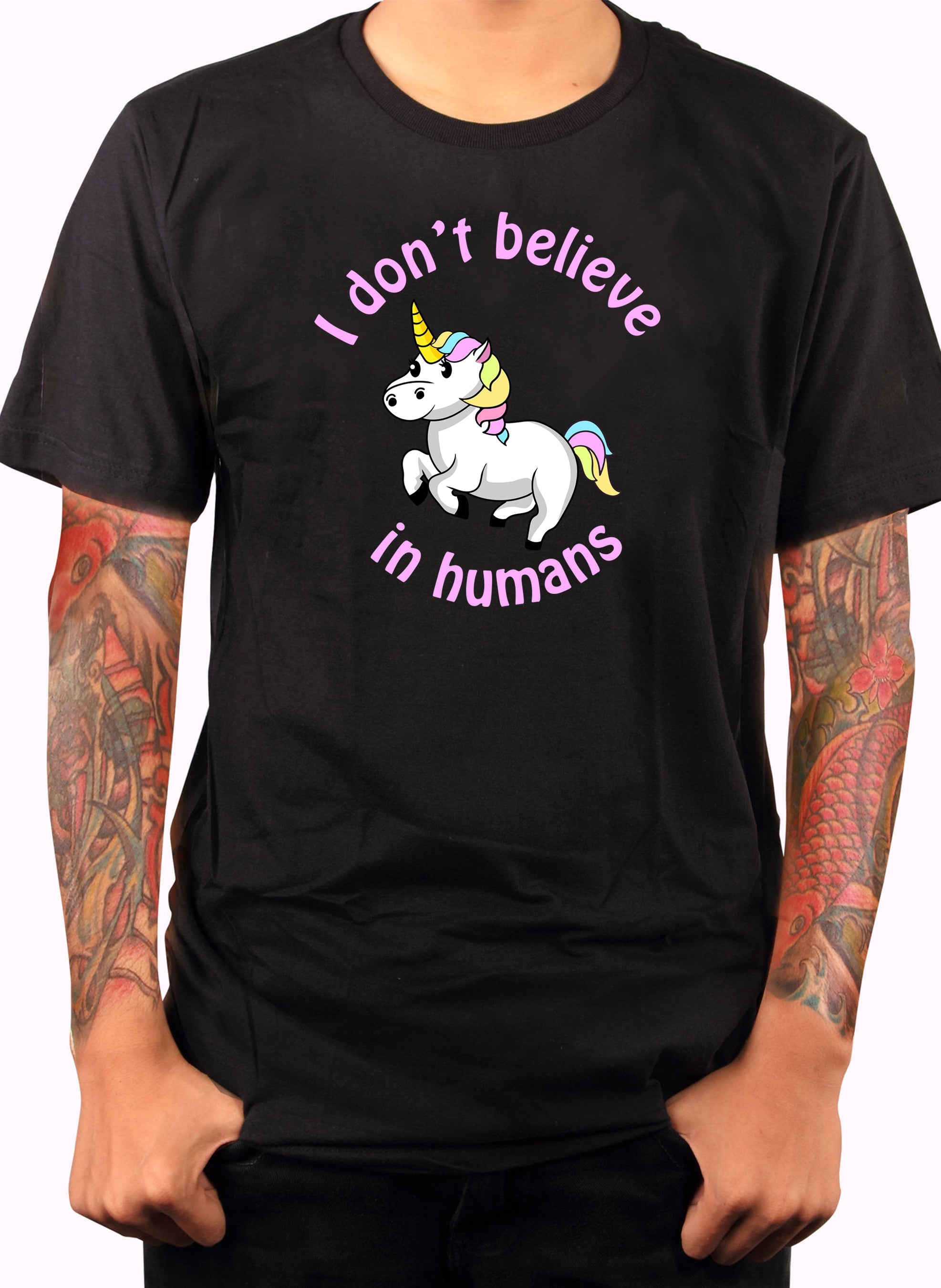 Unicorn I Don't Believe in Humans T-Shirt