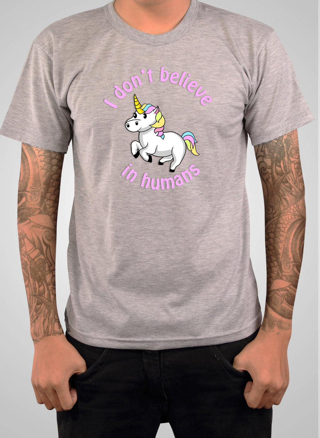 Unicorn I Don't Believe in Humans T-Shirt