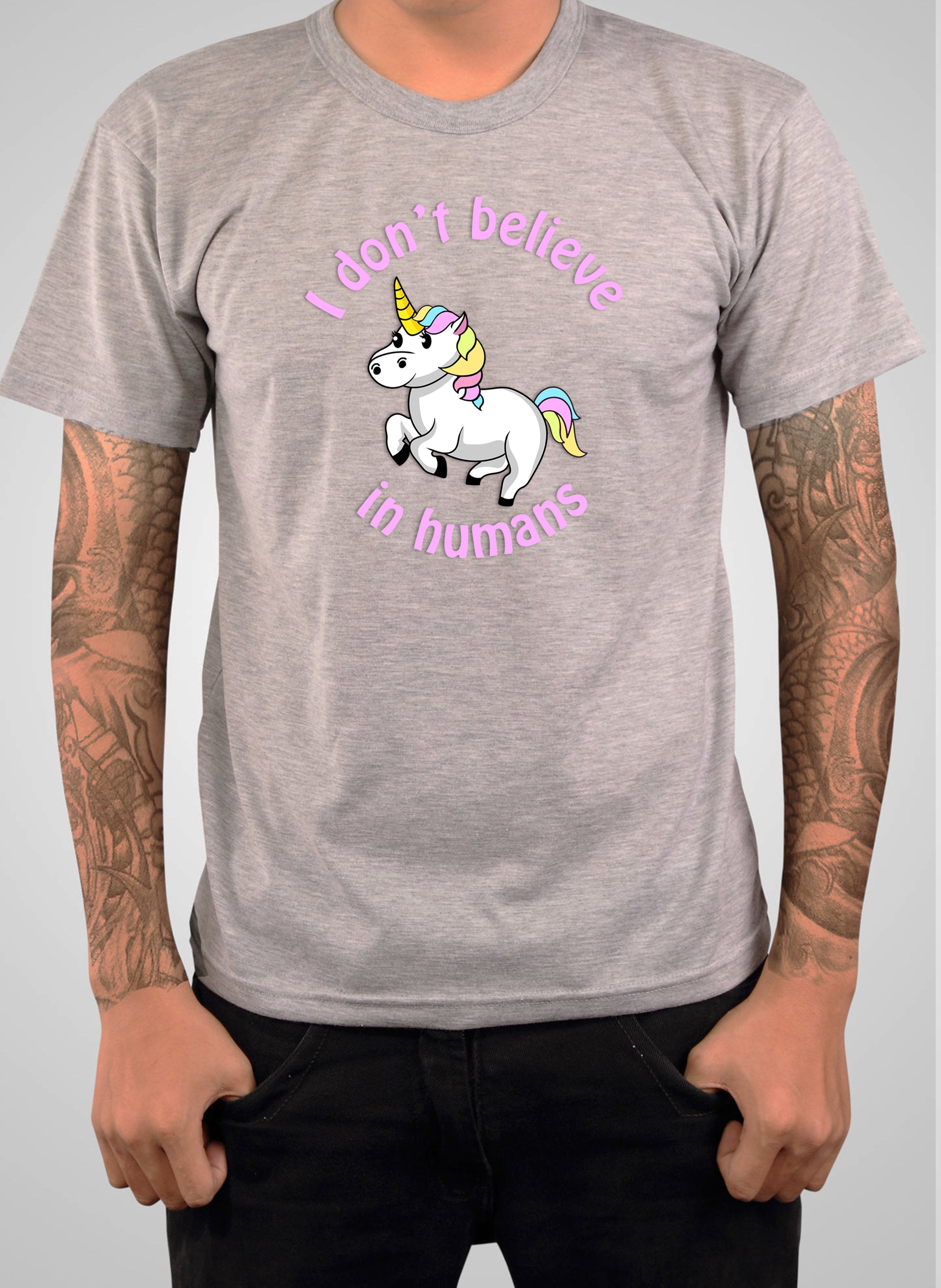 Unicorn I Don't Believe in Humans T-Shirt