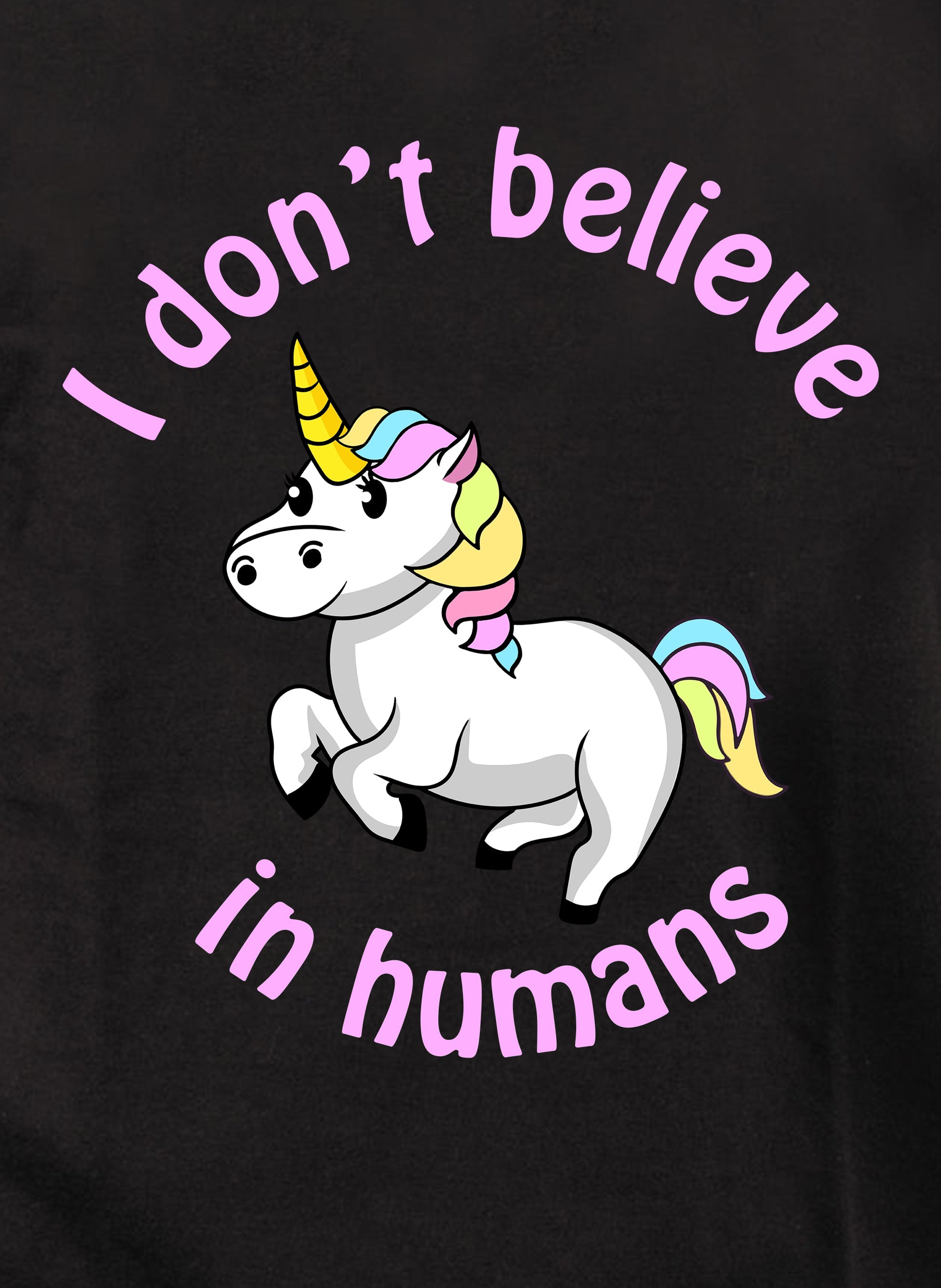 Unicorn I Don't Believe in Humans T-Shirt