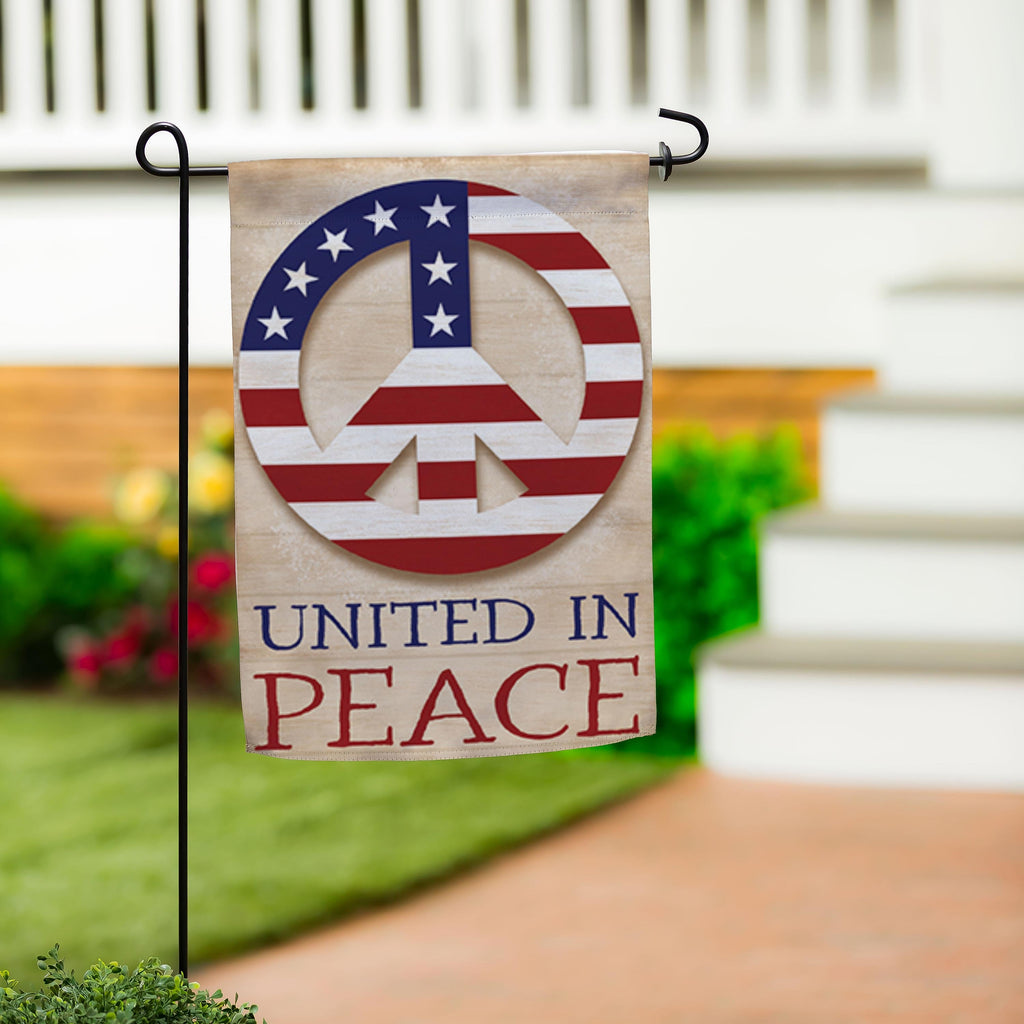 United In Peace 2 Sided Garden Flag