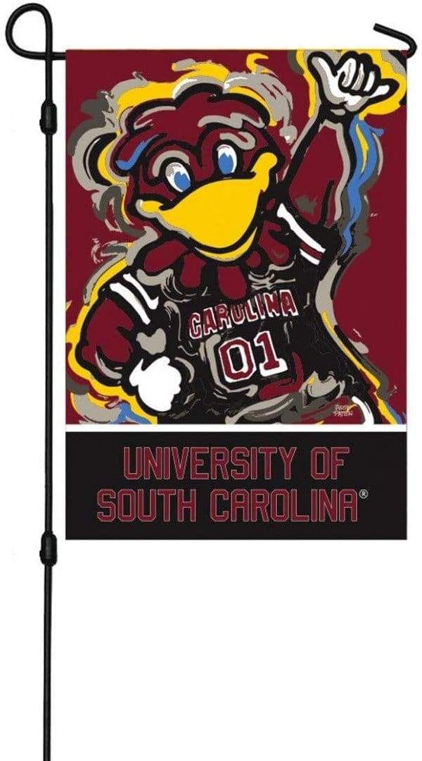 University South Carolina Garden Flag 2 Sided Justin Patten Gamecocks