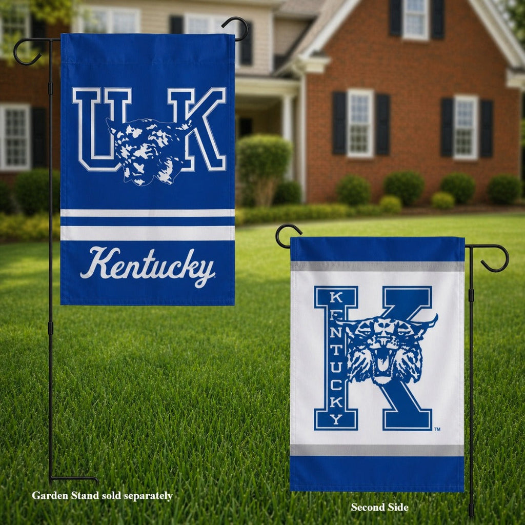 University of Kentucky Garden Flag 2 Sided Throwback Logo