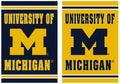 University of Michigan Garden Flag 2 Sided Wolverines