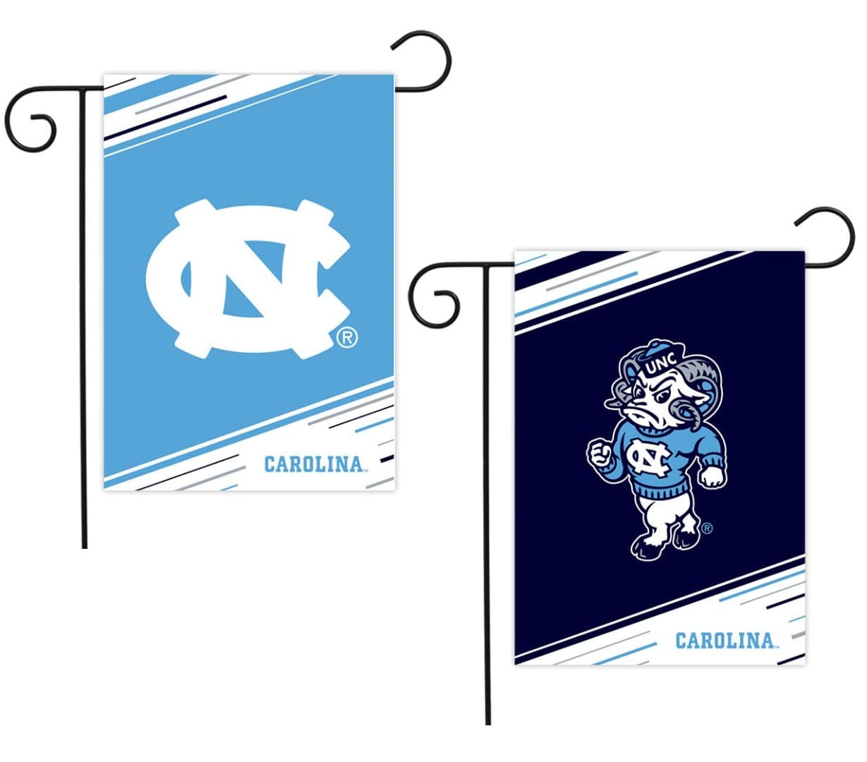 University of North Carolina Garden Flag 2 Sided Mascot