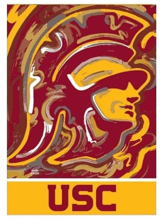 University of Southern California Garden Flag 2 Sided Justin Patten