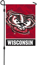 University of Wisconsin Garden Flag 2 Sided Justin Patten Badgers