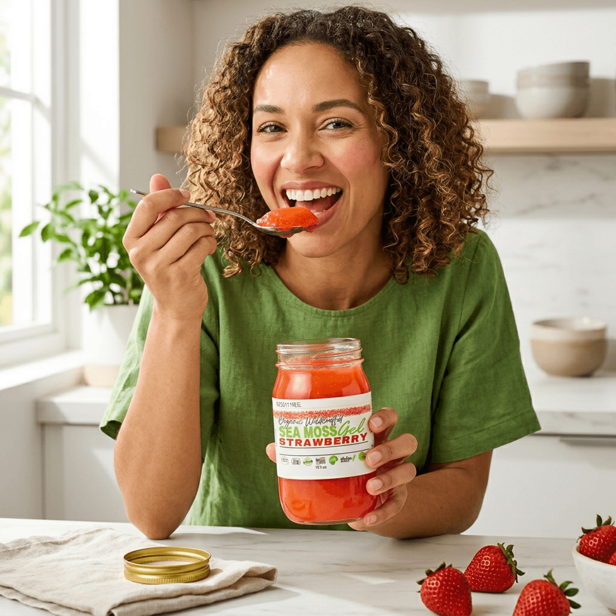 Sea Moss Gel - Strawberry Flavor 16oz