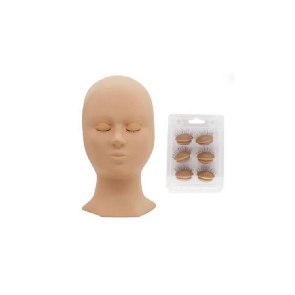Eyelash Training Mannequin Head (With Realistic Removable Eyelids)