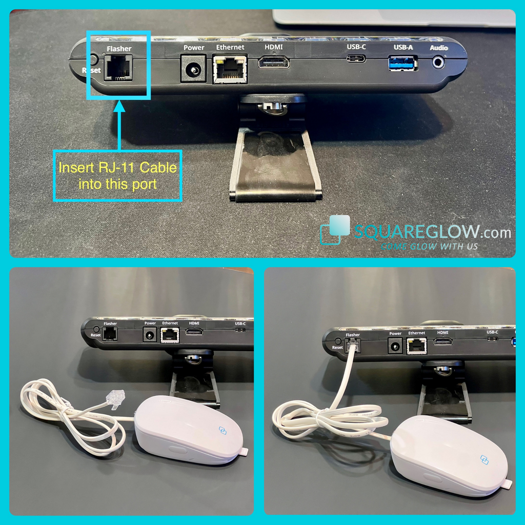 SquareGlow Phone/VP Call Signaler Kit - Visual Call Alerts