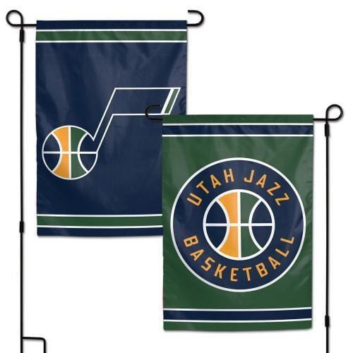Utah Jazz 2 Sided Garden Flag Basketball