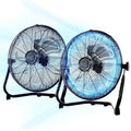 Vie Air 20 Inch Twin Pack Industrial Tilting High Velocity 3 Speed Metal Floor Fan