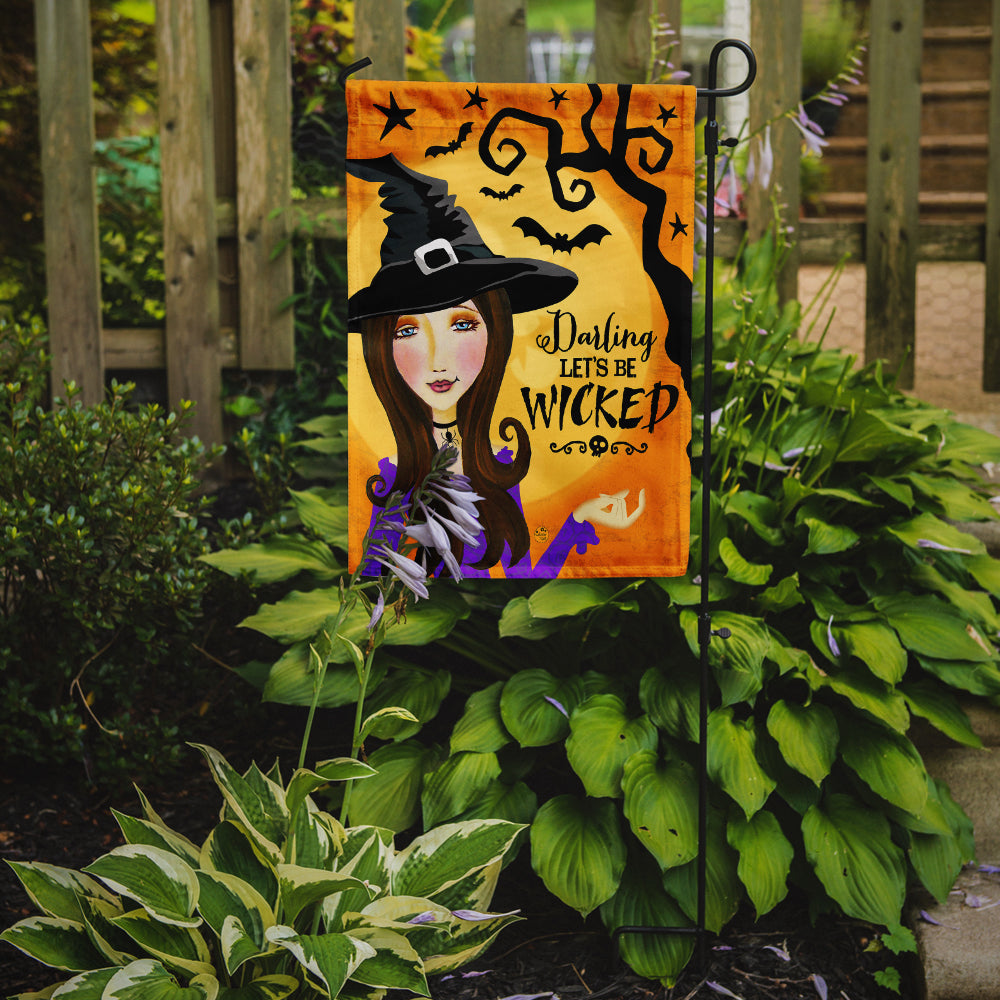 Halloween Wicked Witch Garden Flag Mailbox Decorative Yard Banner Outside Patio Artwork for Flower Beds, Garden Size, Multicolor