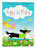 Happy Birthday Dachshund Garden Flag Mailbox Decorative Yard Banner Outside Patio Artwork for Flower Beds, Garden Size, Multicolor