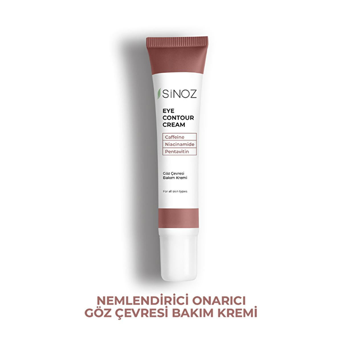 Sinoz Eye Cream: Reduce Dark Circles & Wrinkles with Caffeine & Niacinamide - Intense Hydration for All Skin Types