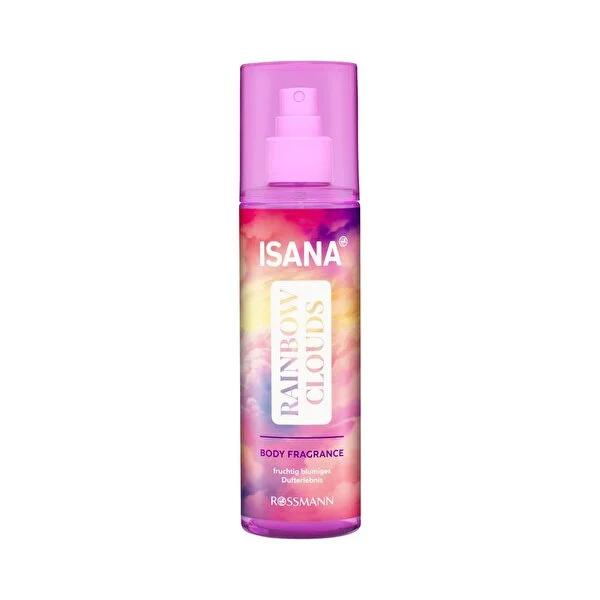 Isana Rainbow Clouds Body Spray: Refreshing Fruity Floral Fragrance Mist - Vegan, Dermatologically Tested, Glycerin Moisturizing Body Spray