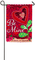 Valentine Be Mine Garden Flag 2 Sided My Heart My Treasure