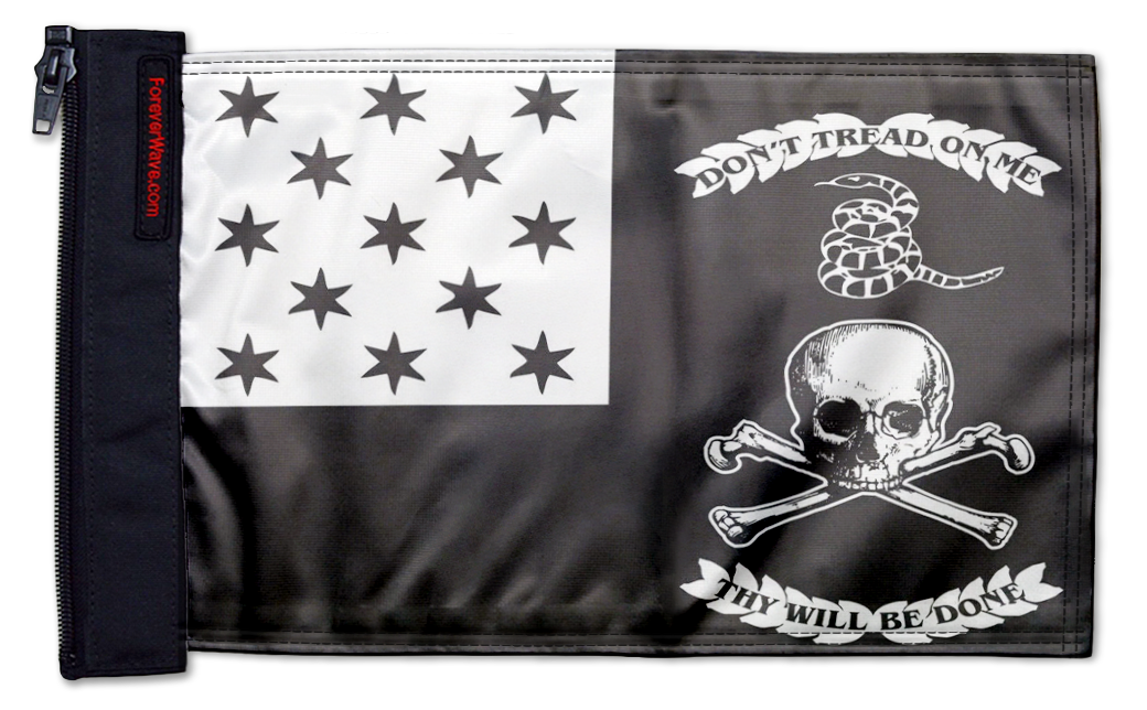 Veterans Exempt 12"x18" Forever Wave Flag