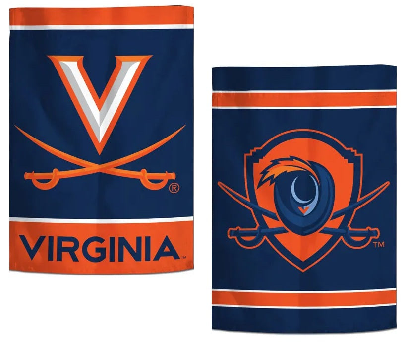 Virginia Cavaliers Garden Flag 2 Sided New Logo
