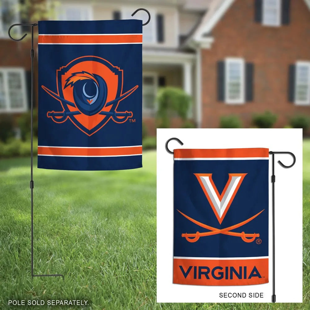 Virginia Cavaliers Garden Flag 2 Sided New Logo