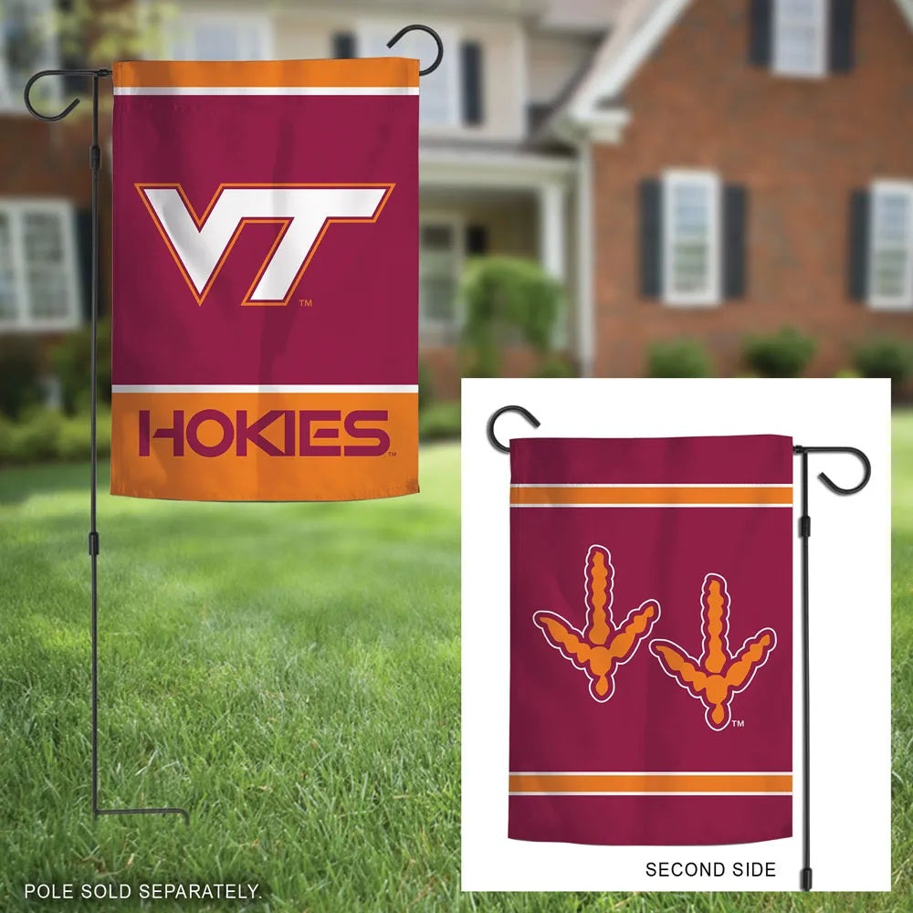 Virginia Tech Hokies Garden Flag 2 Sided Logo