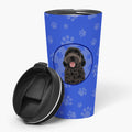 Doodle Black #1 Stainless Steel 16 oz Tumbler Blue Insulated Tumbler with Lid, Cute Travel Cup for Coffee, Cocktails, Gift Men, Dad, Women, Mother