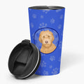 Doodle Liver #2 Stainless Steel 16 oz Tumbler Blue Insulated Tumbler with Lid, Cute Travel Cup for Coffee, Cocktails, Gift Men, Dad, Women, Mother