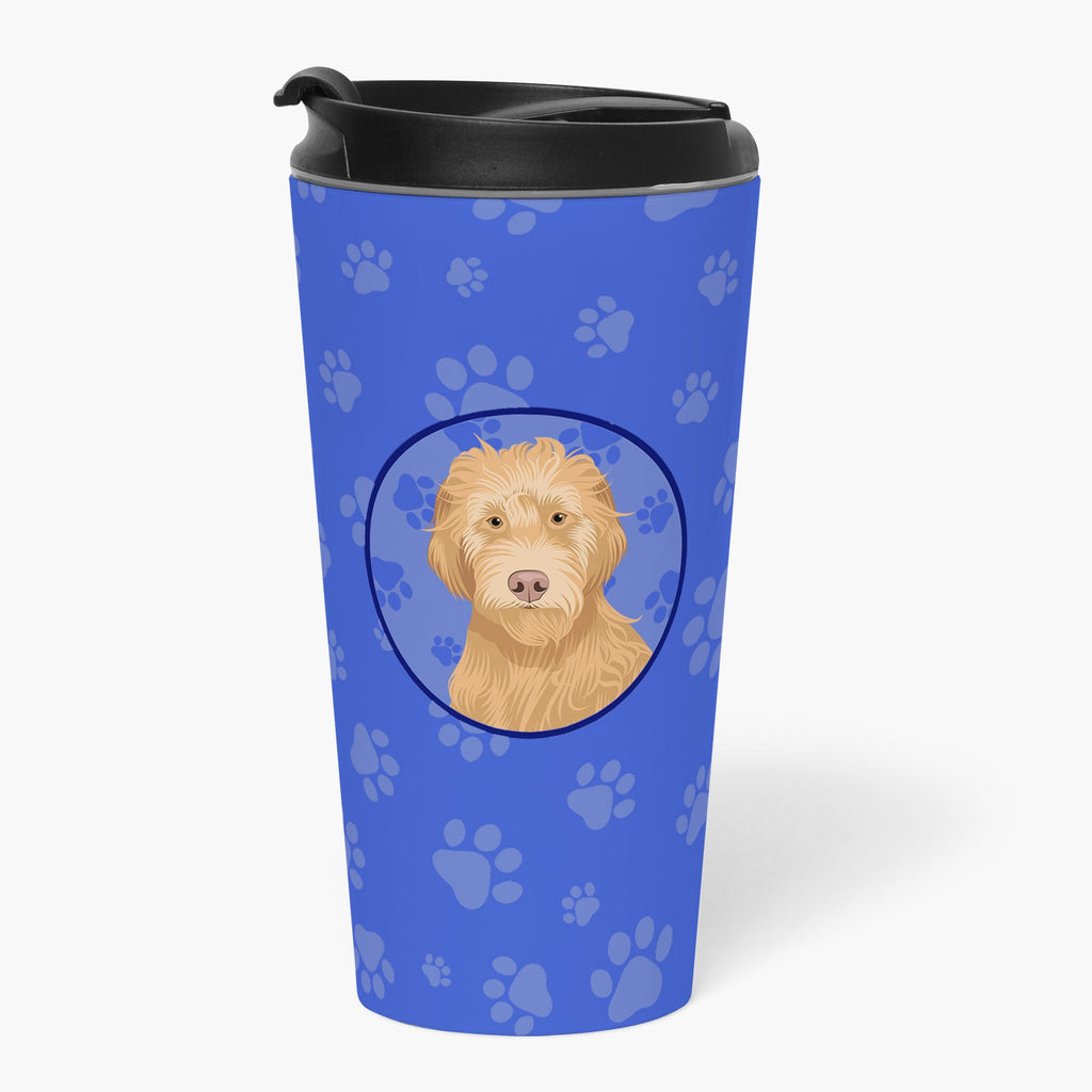 Doodle Liver #2 Stainless Steel 16 oz Tumbler Blue Insulated Tumbler with Lid, Cute Travel Cup for Coffee, Cocktails, Gift Men, Dad, Women, Mother
