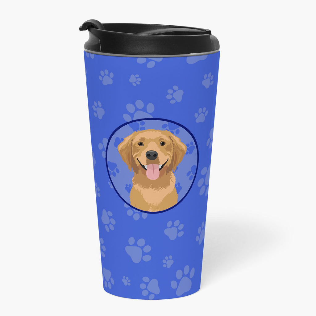 Golden Retriever Red #2 Stainless Steel 16 oz Tumbler Blue Insulated Tumbler with Lid, Cute Travel Cup for Coffee, Cocktails, Gift Men, Dad, Women, Mother