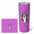 Doodle Black Tricolor #1 Stainless Steel Skinny Tumbler 20 oz Vacuum Double Walled Reusable Insulated Travel Cup