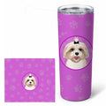 Shih-Tzu Gold #2 Stainless Steel Skinny Tumbler 20 oz Vacuum Double Walled Reusable Insulated Travel Cup