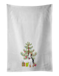 Australian Shepherd Blue Merle Puppy #2 Christmas Kitchen Towel Set of 2 White Dish Towels Decorative Bathroom Hand towel for Hand, Face, Hair, Yoga, Tea, Dishcloth, 19 X 28", White