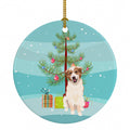 Australian Shepherd Red and White #1 Christmas Ceramic Ornament Christmas Tree Hanging Decorations for Home Christmas Holiday, Party, Gift, 3 in, Multicolor