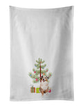 Australian Shepherd Red Merle Tricolor #2 Christmas Kitchen Towel Set of 2 White Dish Towels Decorative Bathroom Hand towel for Hand, Face, Hair, Yoga, Tea, Dishcloth, 19 X 28", White