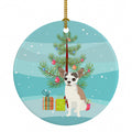 Chihuahua Merle Christmas Ceramic Ornament Christmas Tree Hanging Decorations for Home Christmas Holiday, Party, Gift, 3 in, Multicolor