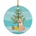 Golden Retriever Fawn #2 Christmas Ceramic Ornament Christmas Tree Hanging Decorations for Home Christmas Holiday, Party, Gift, 3 in, Multicolor