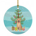 Golden Retriever Fawn #3 Christmas Ceramic Ornament Christmas Tree Hanging Decorations for Home Christmas Holiday, Party, Gift, 3 in, Multicolor