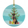Rottweiler Black and Tan #2 Christmas Ceramic Ornament Christmas Tree Hanging Decorations for Home Christmas Holiday, Party, Gift, 3 in, Multicolor