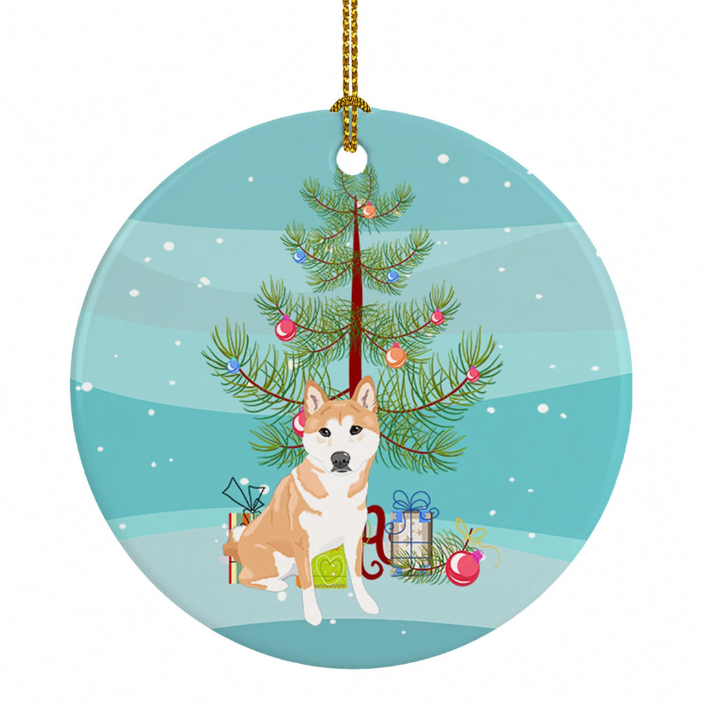 Shiba Inu Red #2 Christmas Ceramic Ornament Christmas Tree Hanging Decorations for Home Christmas Holiday, Party, Gift, 3 in, Multicolor