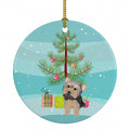 Yorkie Blue and Tan #2 Christmas Ceramic Ornament Christmas Tree Hanging Decorations for Home Christmas Holiday, Party, Gift, 3 in, Multicolor