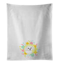Shih-Tzu Silver and White #1 Easter Kitchen Towel Set of 2 White Dish Towels Decorative Bathroom Hand towel for Hand, Face, Hair, Yoga, Tea, Dishcloth, 19 X 28", White