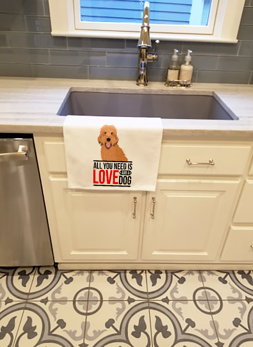 Doodle Liver #4  Kitchen Towel Set of 2 White Dish Towels Decorative Bathroom Hand towel for Hand, Face, Hair, Yoga, Tea, Dishcloth, 19 X 28", White