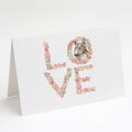 Bull Terrier #2 LOVE Greeting Cards Pack of 8 Blank Cards with Envelopes Whimsical A7 Size 5x7