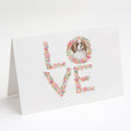 Cavalier Spaniel Blenheim #2 LOVE Greeting Cards Pack of 8 Blank Cards with Envelopes Whimsical A7 Size 5x7