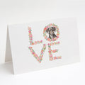 Dachshund #13 LOVE Greeting Cards Pack of 8 Blank Cards with Envelopes Whimsical A7 Size 5x7
