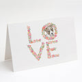 Jack Russell Terrier #7 LOVE Greeting Cards Pack of 8 Blank Cards with Envelopes Whimsical A7 Size 5x7