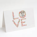 Jack Russell Terrier #8 LOVE Greeting Cards Pack of 8 Blank Cards with Envelopes Whimsical A7 Size 5x7